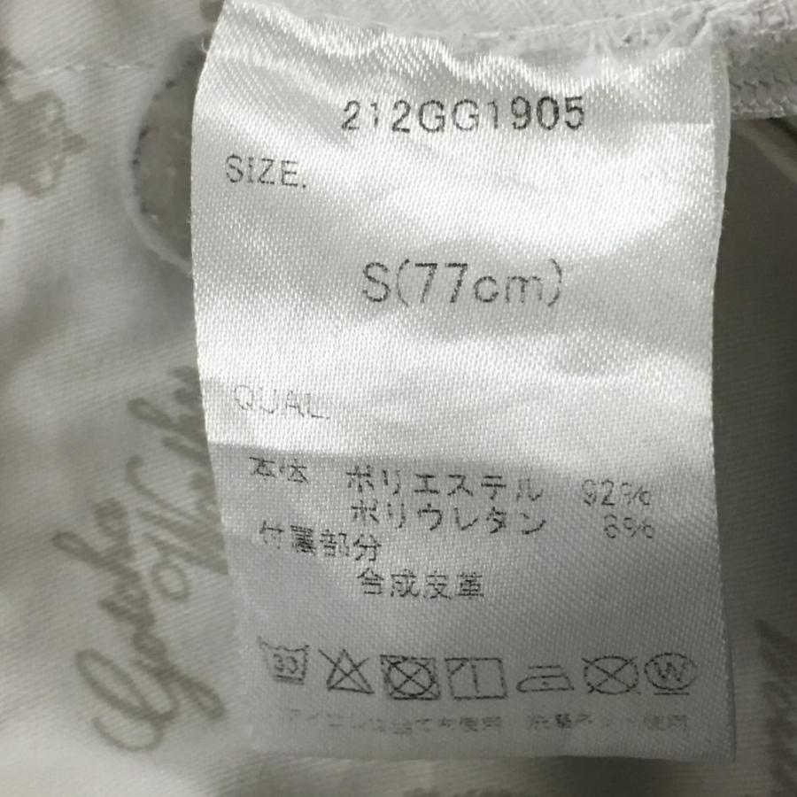 GOTCHA GOLF ガッチャゴルフ ハーフパンツ 白×グレー リーフ柄 メンズ