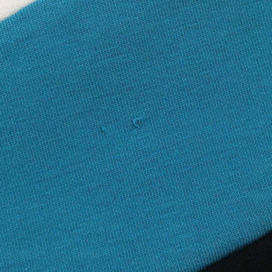 美品】ジャックバニー トレーナー 黒×白×ブルー バイカラー ロゴ