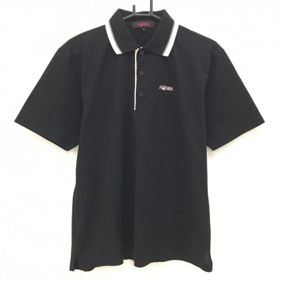 HONMA GOLF（本間ゴルフ） 【超美品】ホンマ 半袖ポロシャツ 黒×ピンク