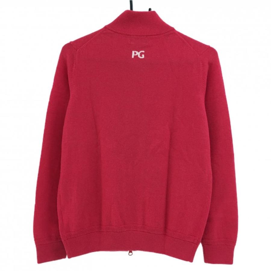 超美品】パーリーゲイツ ニットジャケット ピンク カシミヤ100％ ロゴ