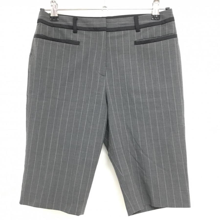 //新品未使用// ランバンスポール　レディース38 ハーフパンツ　ゴルフウェア LANVIN SPORT 【超美品】ランバンスポール ハーフパンツ グレー