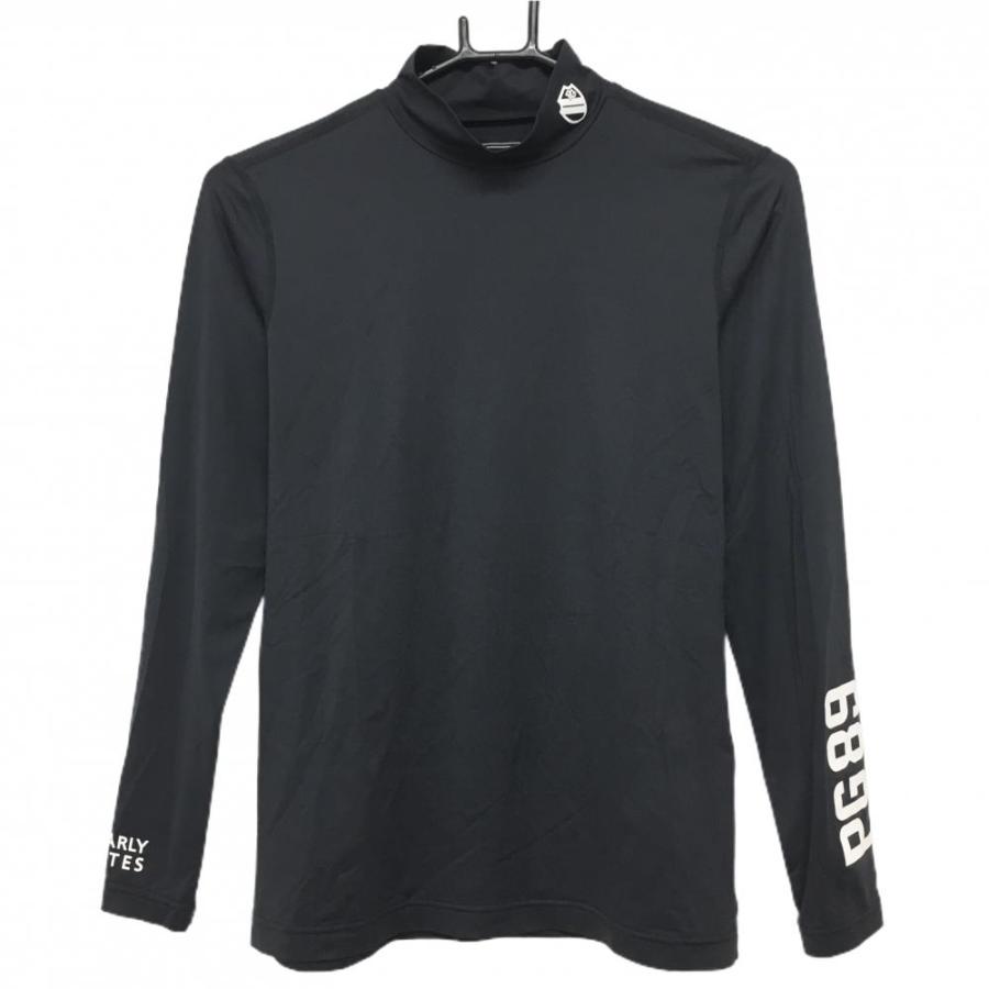美品】パーリーゲイツ ハイネックインナーシャツ ネイビー×白 美品】パーリーゲイツ ハイネックインナーシャツ ネイビー×白