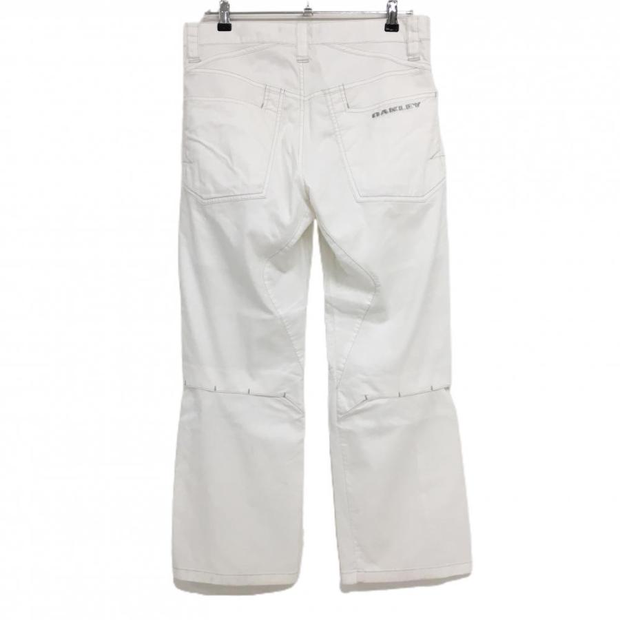 オークリー パンツ 白×グレー ストレッチ ティー装着可 メンズ 33