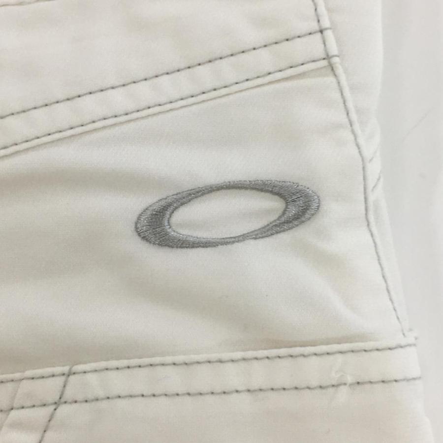 オークリー パンツ 白×グレー ストレッチ ティー装着可 メンズ 33