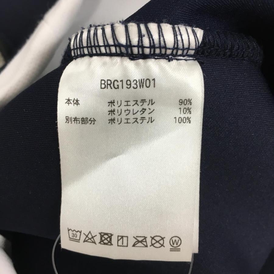 美品】ブリーフィング ジップパーカー ネイビー×白 背面立体ロゴ