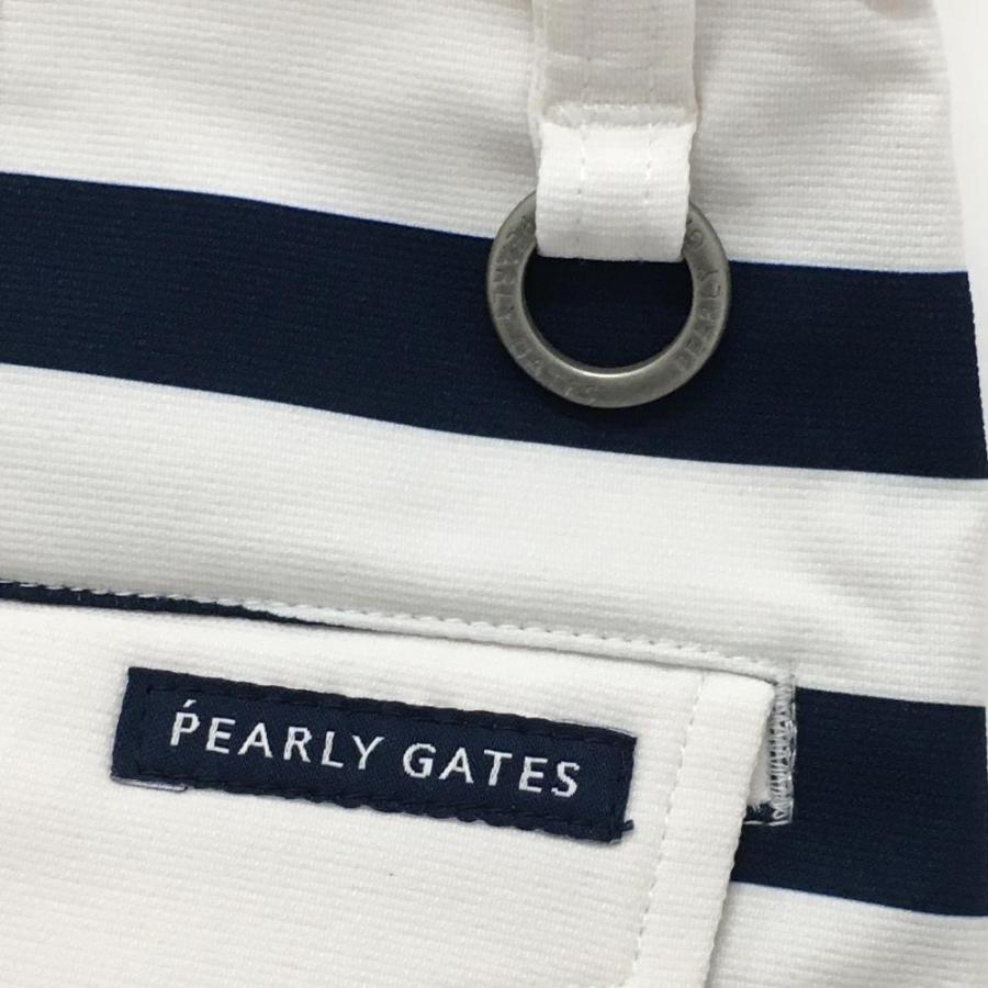 PEARLY GATES（パーリーゲイツ） スカート 白×ブルー×レッド ボーダー