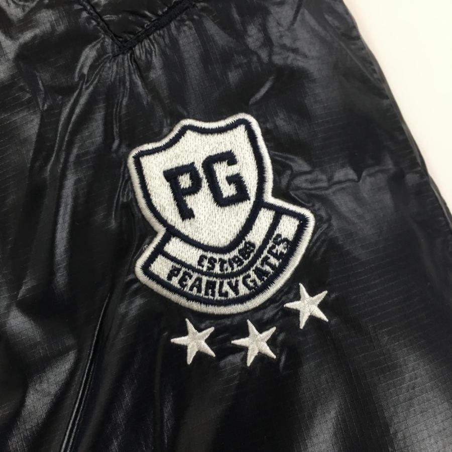 超美品】パーリーゲイツ リバーシブルダウンスカート ネイビー×白 星柄