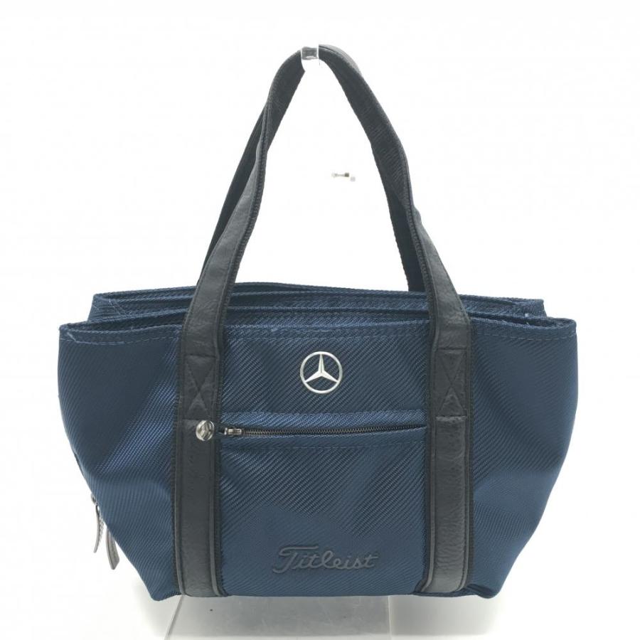 美品 ベンツ タイトリスト Titleist カートバッグ レザー 黒 ゴルフ 美品】メルセデスベンツ×タイトリスト Titleist カートバッグ