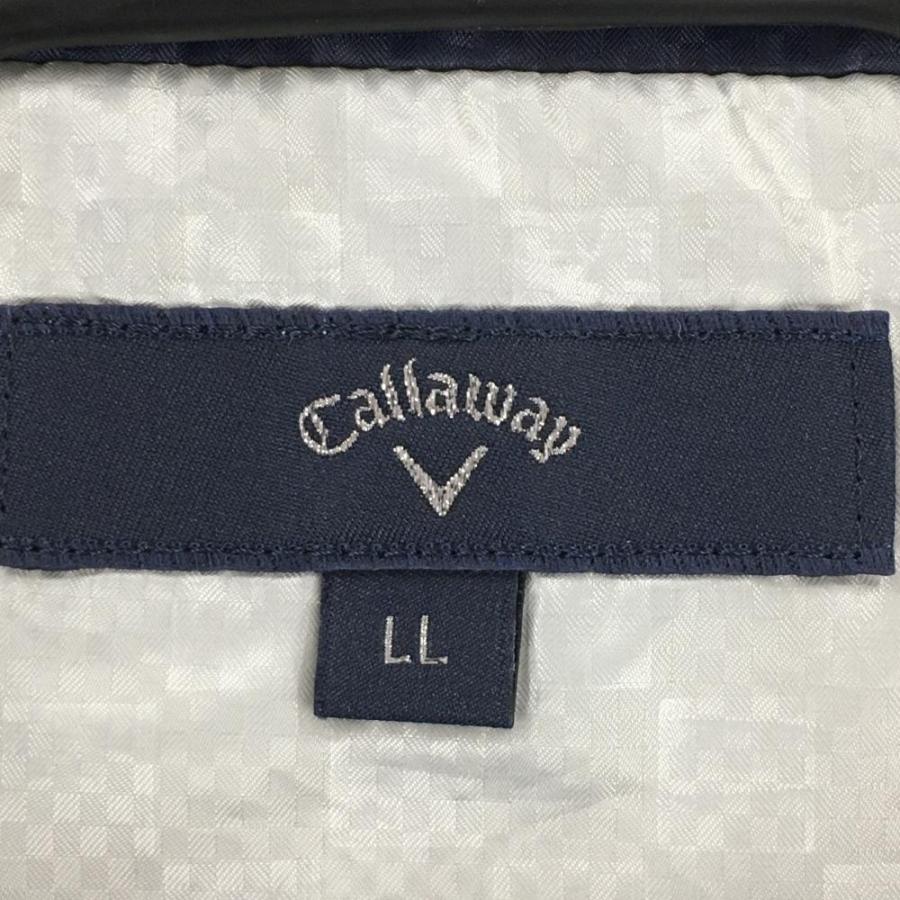 Callaway（キャロウェイ） 切替半袖ジャケット ライトグレー×ネイビー