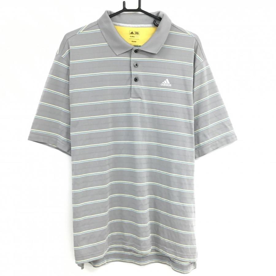 adidas（アディダス） 【超美品】アディダス 半袖ポロシャツ グレー 