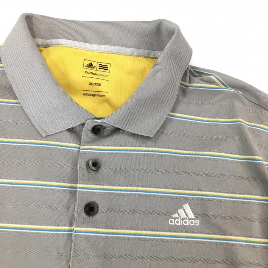 adidas（アディダス） 【超美品】アディダス 半袖ポロシャツ グレー 