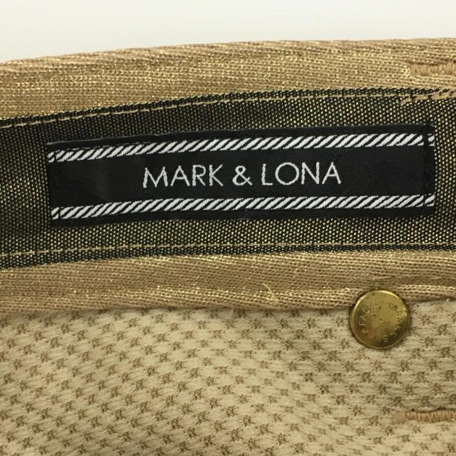 マークアンドロナ ショートパンツ ゴールド 背面スタッズ メッシュ裏地 レディース S ゴルフウェア MARK＆LONA（新品）／SALE価格の画像