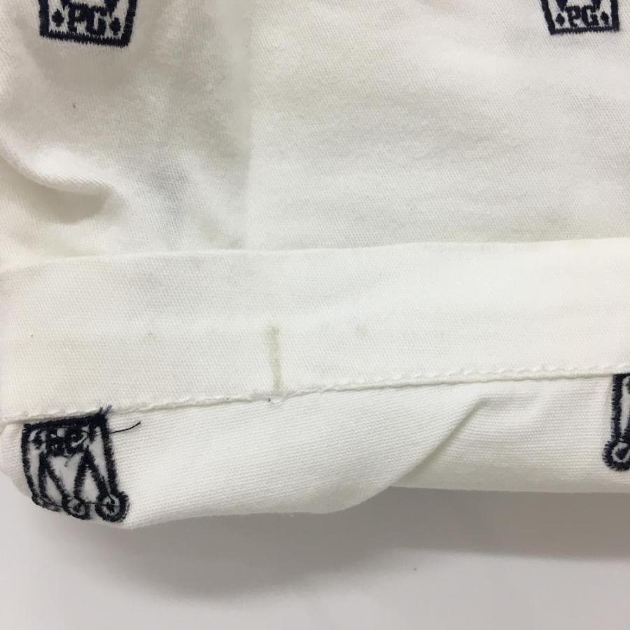 PEARLY GATES パーリーゲイツ ハーフパンツ 白×ネイビー 刺しゅう総柄