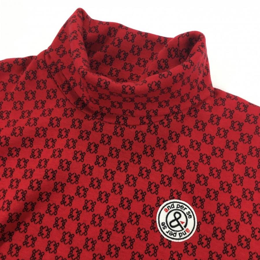 and per se アンパスィ　タートルネック　裏起毛　長袖シャツ　ゴルフ　M and per se（アンパスィ） 【新品】アンパスィ 長袖タートルネック