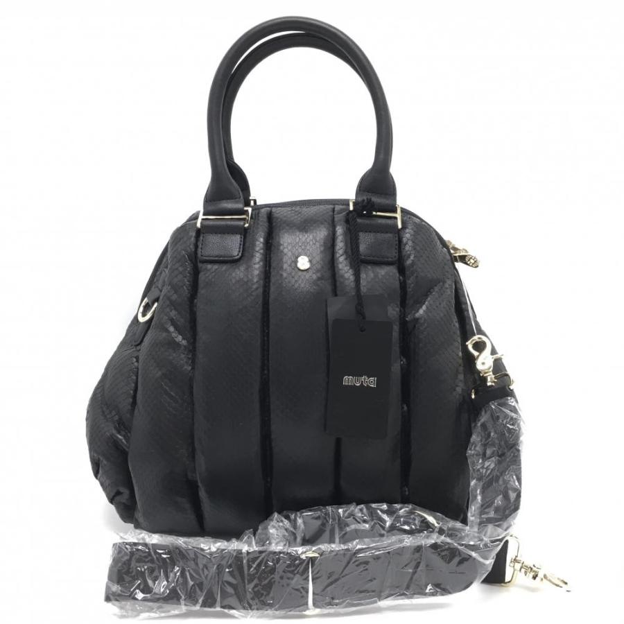 muta（ムータ） 【新品】ムータ 2WAYバッグ 黒 ゴート革 ウォーター