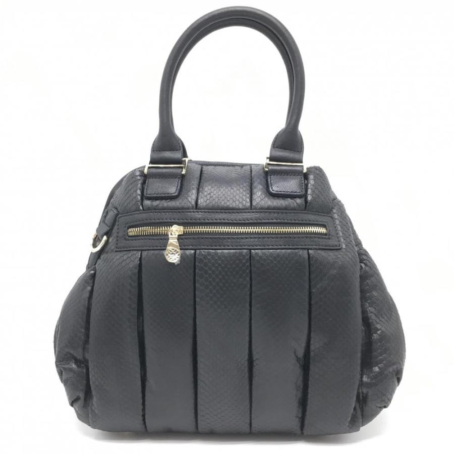 新品】ムータ 2WAYバッグ 黒 ゴート革 ウォーターパイソン 8ゴルフ