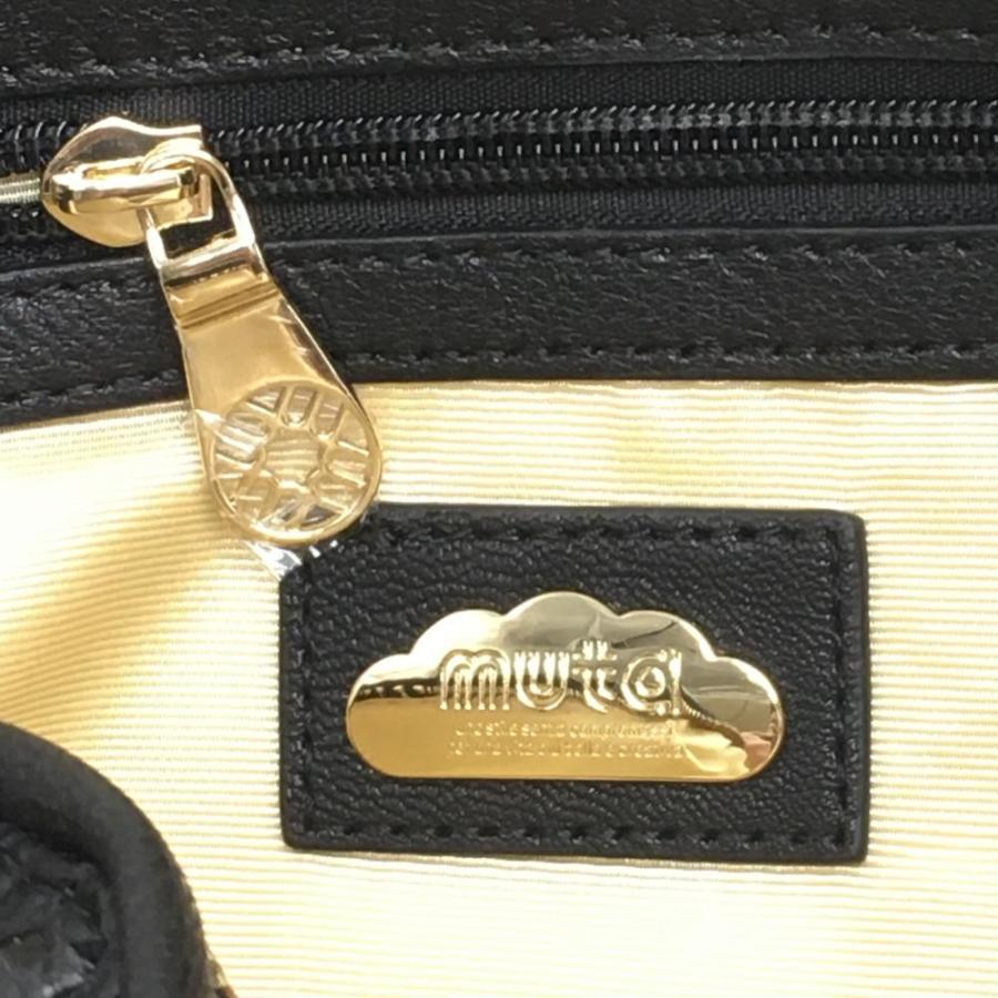 muta（ムータ） 【新品】ムータ 2WAYバッグ 黒 ゴート革 ウォーター