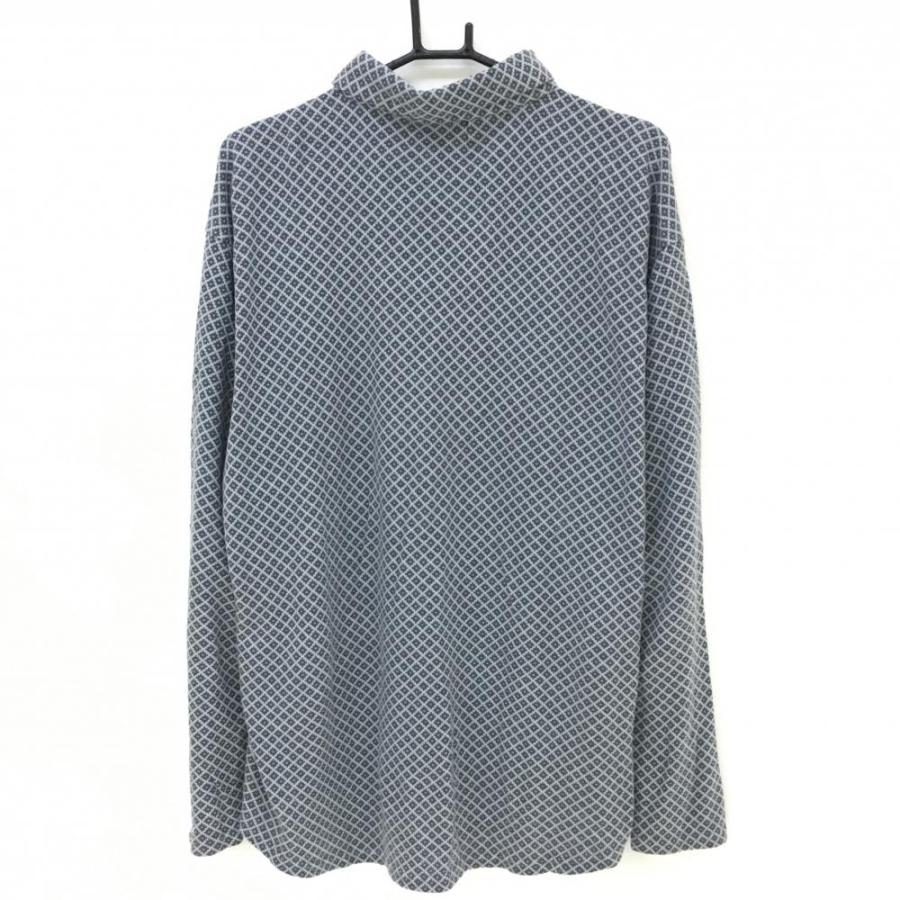 PARADISO 【美品】パラディーゾ 長袖ポロシャツ ダークグレー×グレー