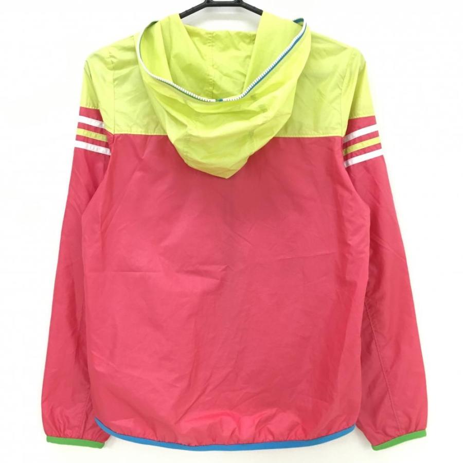 adidas（アディダス） ジップジャケット ピンク×ライトグリーン バイ