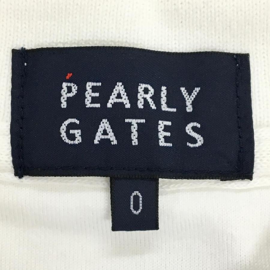 PEARLY GATES（パーリーゲイツ） ノースリーブポロシャツ 白×マルチ