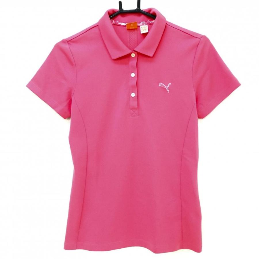 PUMA（プーマ） 【超美品】プーマ 半袖ポロシャツ ピンク 胸刺しゅう