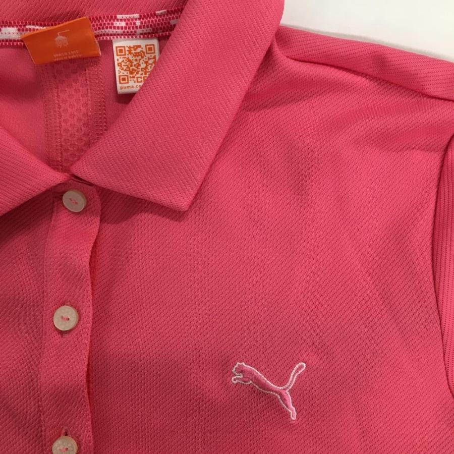 PUMA（プーマ） 【超美品】プーマ 半袖ポロシャツ ピンク 胸刺しゅう