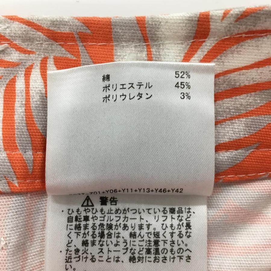 Munsingwear - 【美品】マンシングウェア R.line リーフ柄 スカート Munsingwear 【美品】マンシングウェア スカート オレンジ×白