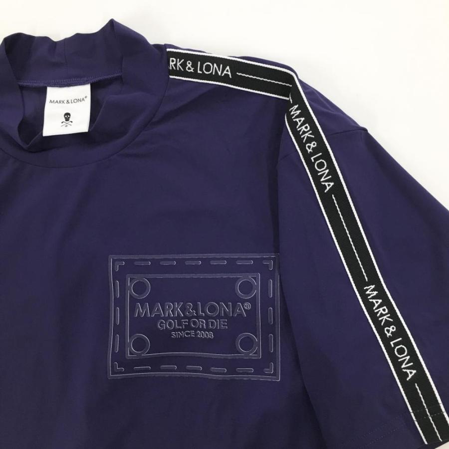 MARK & LONA ハイネック半袖シャツ MARK&LONA 【新品】マークアンドロナ 半袖ハイネックシャツ 黒