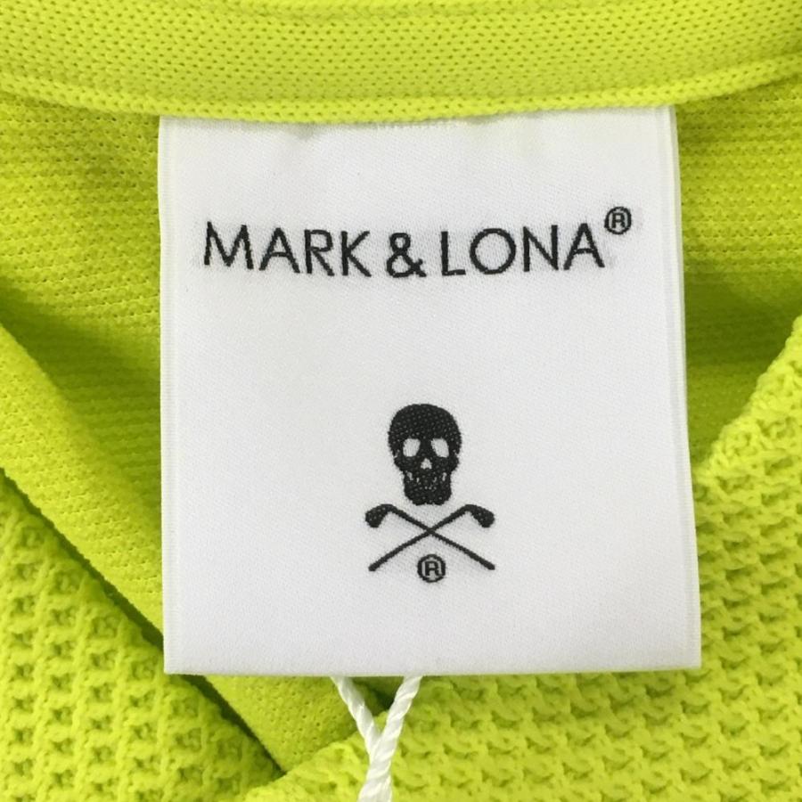 MARK&LONA（マークアンドロナ） 半袖ポロシャツ グリーンイエロー 襟