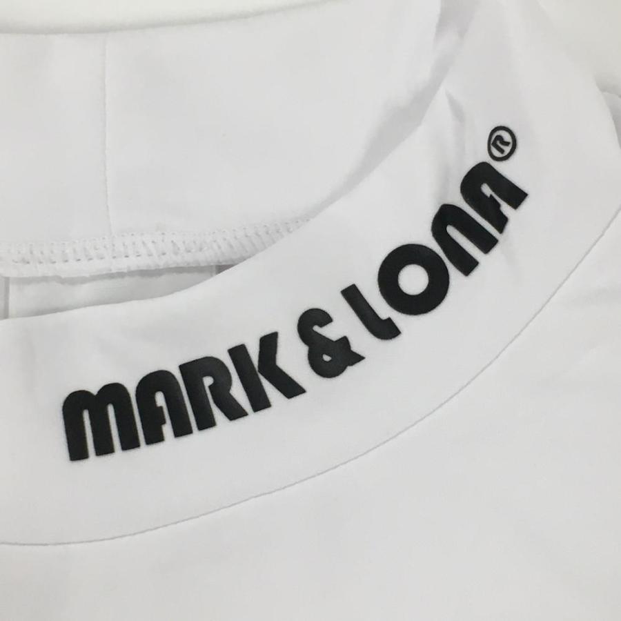 MARK&LONA（マークアンドロナ） 半袖ハイネックシャツ 白 アイアン