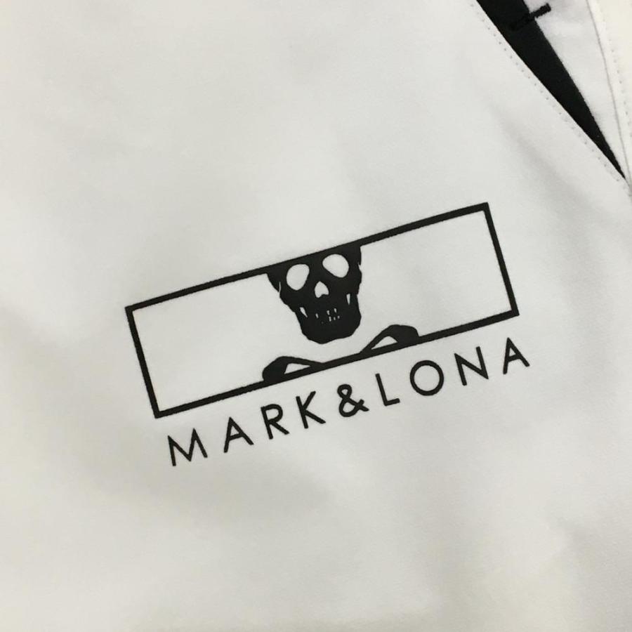 MARK&LONA（マークアンドロナ） ハーフパンツ 白×黒 4WAYストレッチ