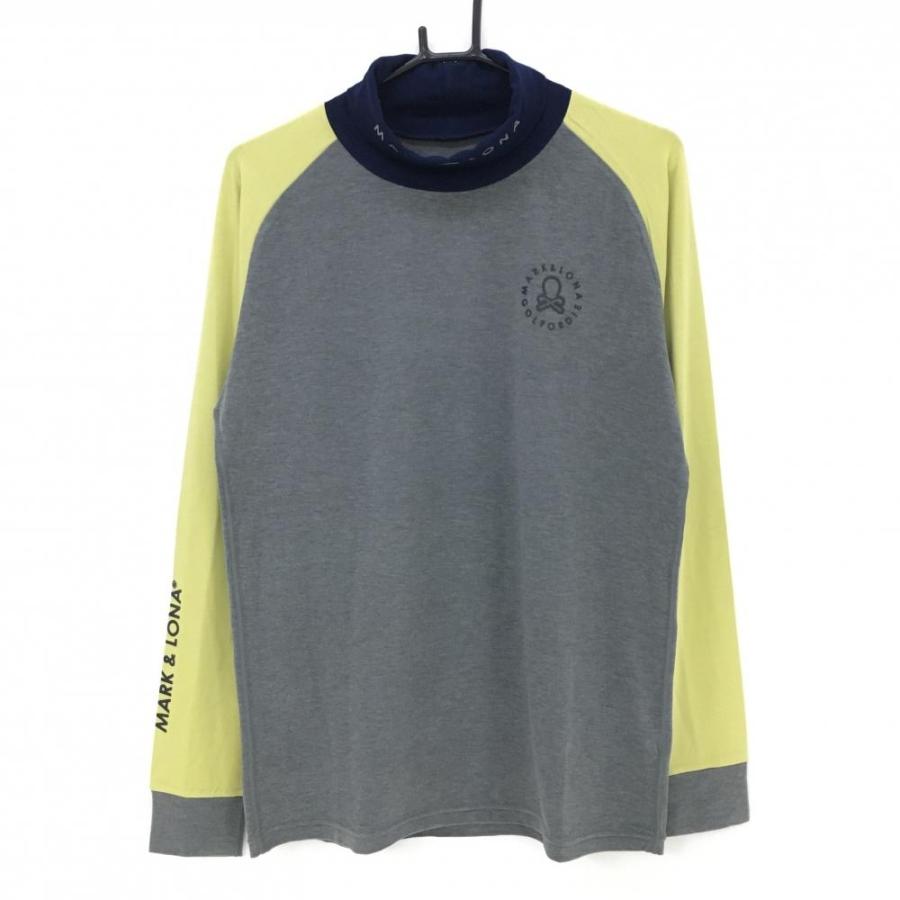 MARK&LONA 【新品】マークアンドロナ 長袖タートルネックシャツ グレー