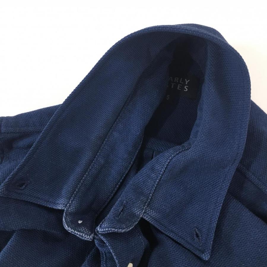 PEARLY GATES パーリーゲイツ 長袖ポロシャツ ネイビー×白