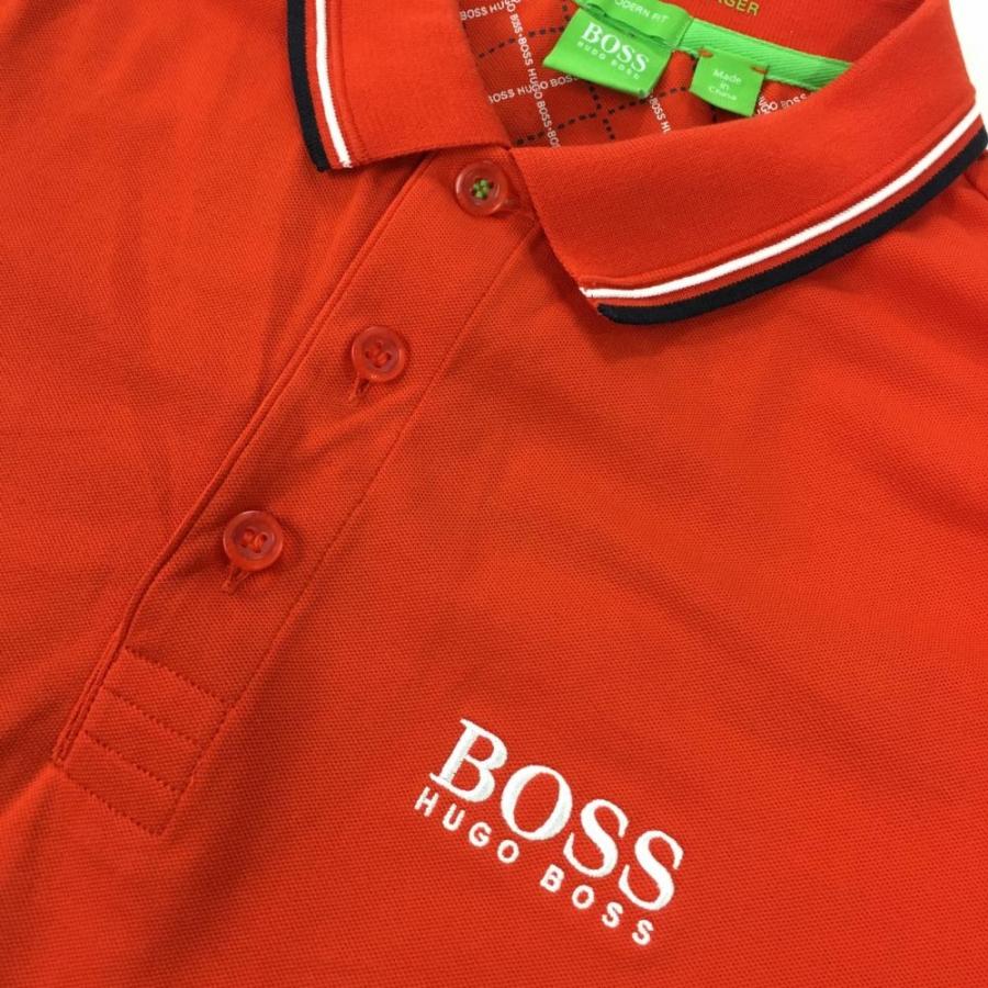 HUGO BOSS 【美品】ヒューゴボス 半袖ポロシャツ レッド×白