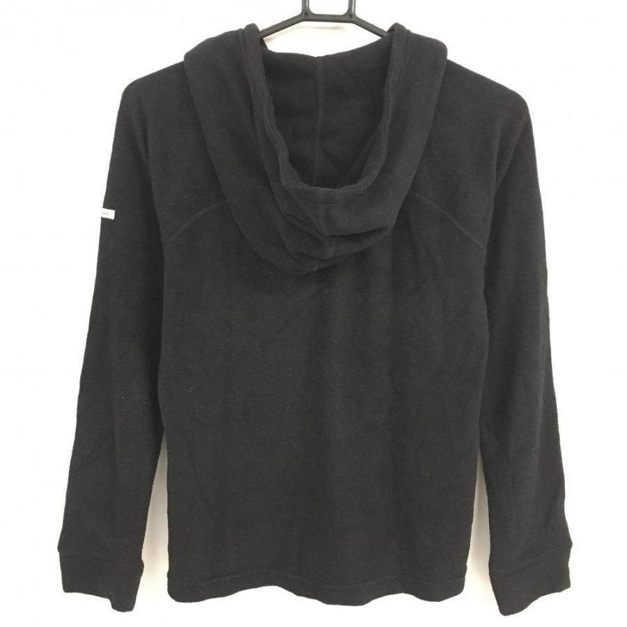 ジャックバニー　フリース　フーディ　黒　0サイズ Jack Bunny!! ジャックバニー パーカー 黒 フリース ハーフ