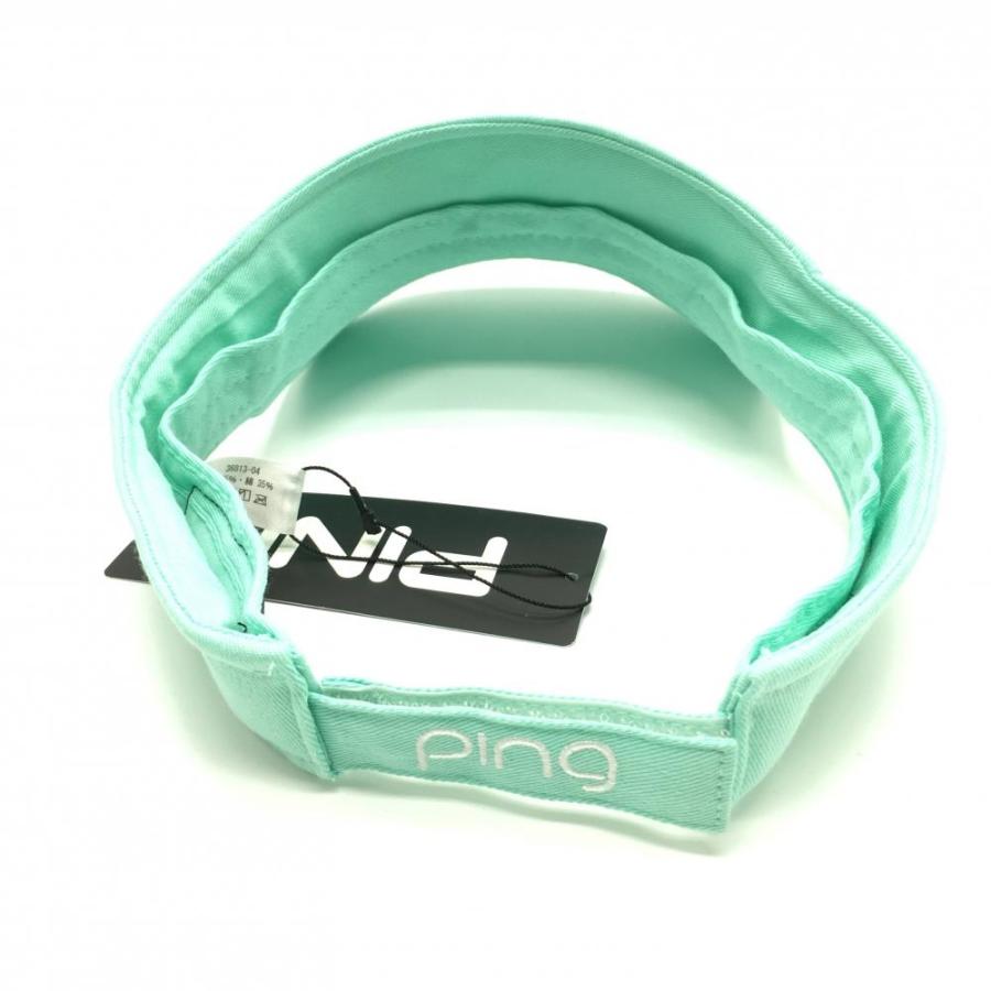 【新品】ピン ゴルフ PING セットアップ 3点 サンバイザー セット М L PING（ピン） 【新品】ピン サンバイザー ミントグリーン×白 立体ロゴ