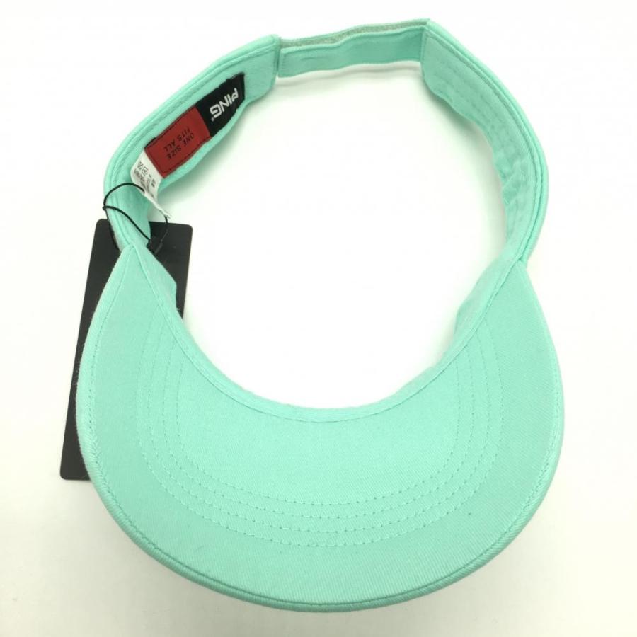 PING（ピン） 【新品】ピン サンバイザー ミントグリーン×白 立体ロゴ