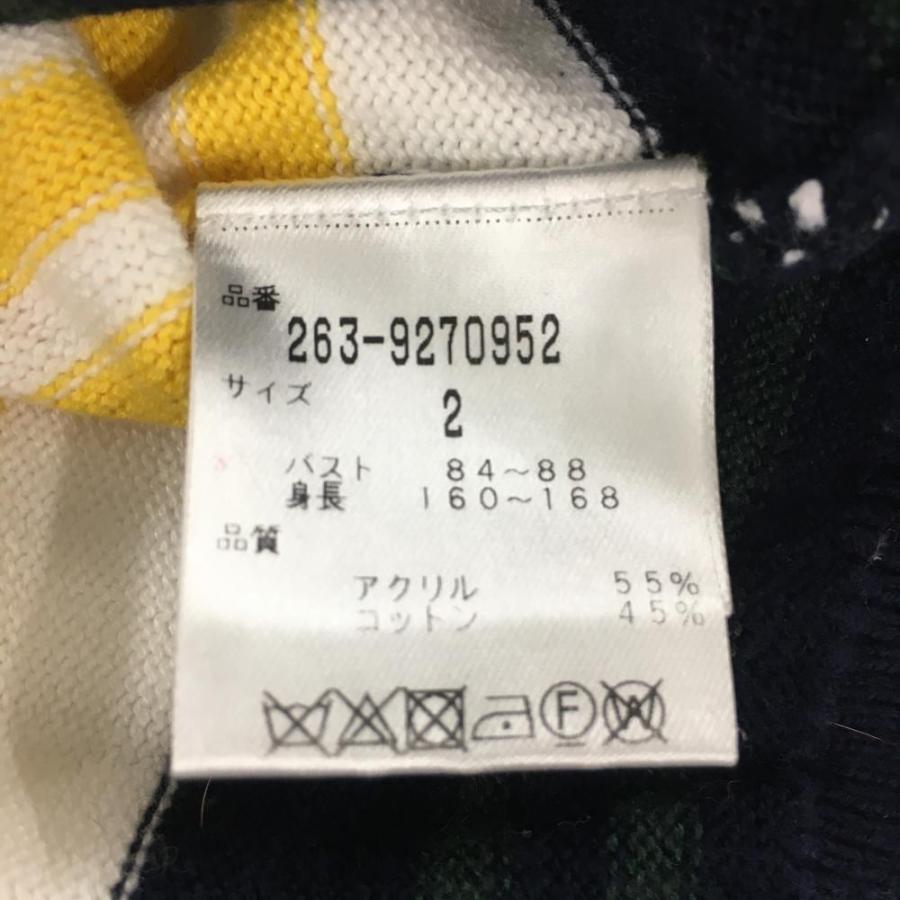 Jack Bunny!!（ジャックバニー） セーター 白×ネイビー×レッド 一部