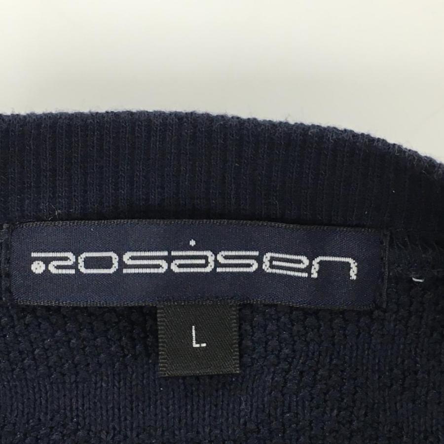 Rosasen（ロサーセン） セーター ネイビー 迷彩編み カモフラ ニット