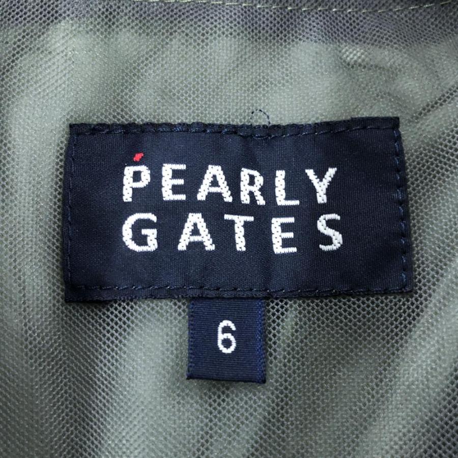 PEARLY GATES（パーリーゲイツ） ナイロンベスト カーキ メッシュ裏地