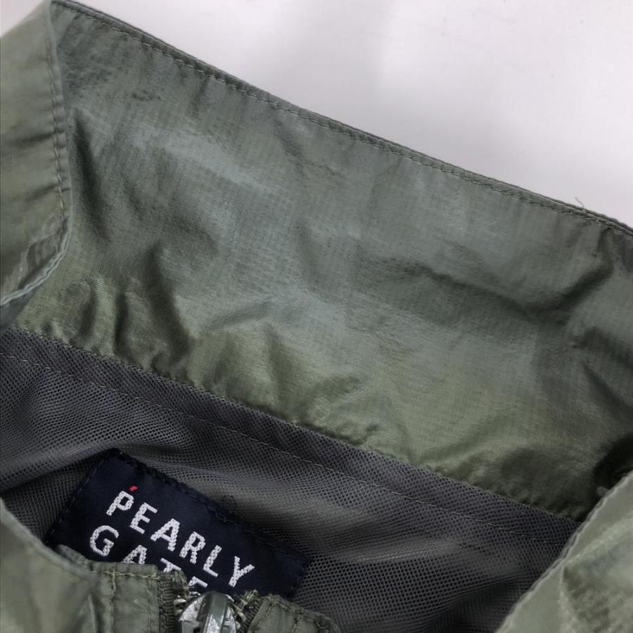 PEARLY GATES（パーリーゲイツ） ナイロンベスト カーキ メッシュ裏地