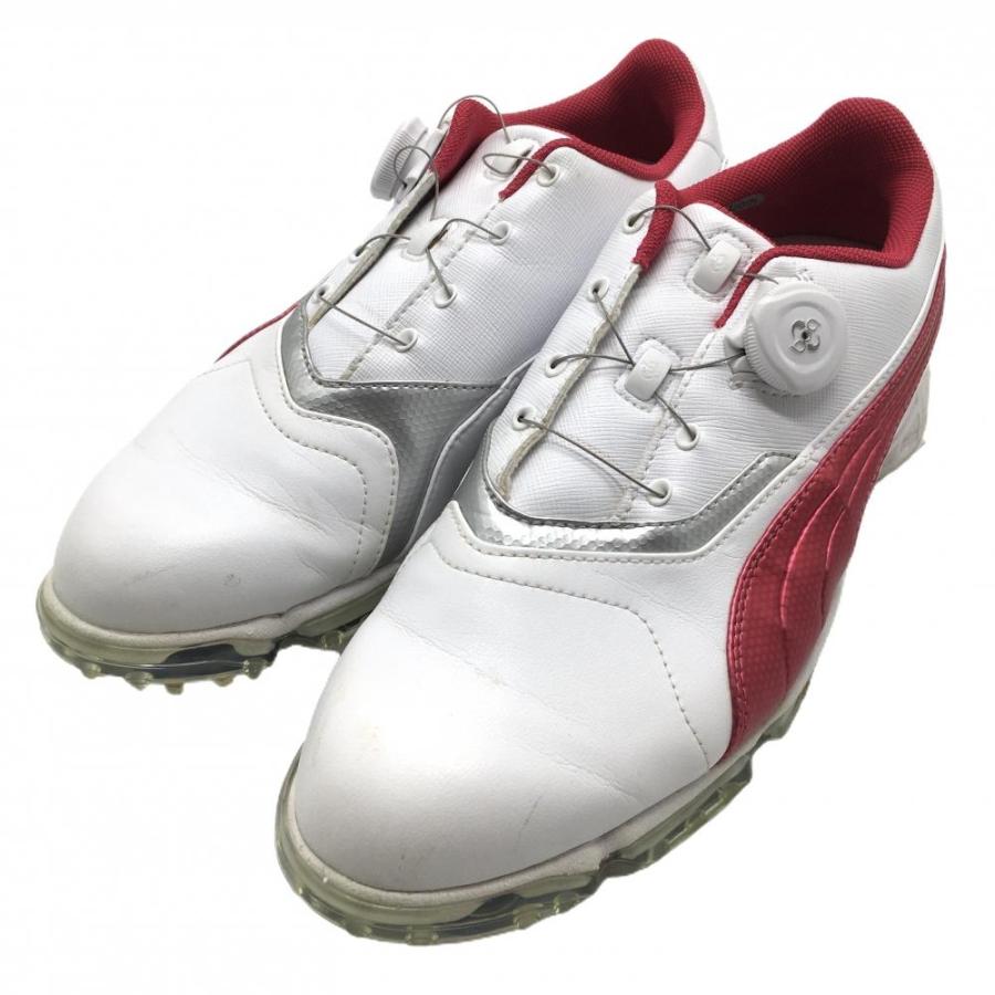 PUMA（プーマ） 【美品】プーマ ゴルフシューズ 白×ピンク 188666 01