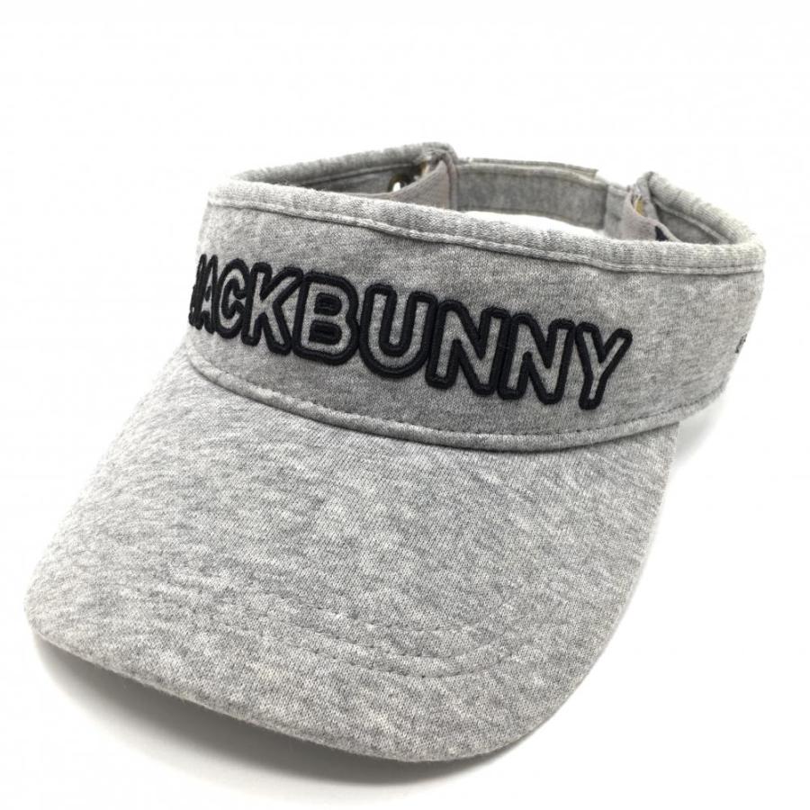 Jack bunny グレー バイザー FRサイズ Jack Bunny!! ジャックバニー サンバイザー グレー×ブラック