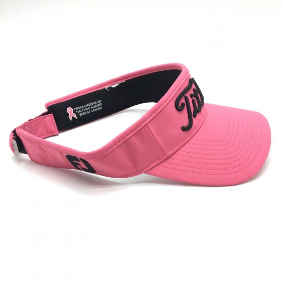 Titleist - ☆Titleist golf☆  タイトリスト　リボンバイザー Titleist（タイトリスト） 【美品】タイトリスト サンバイザー ピンク