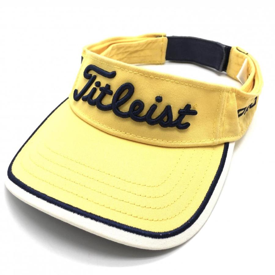 Titleist（タイトリスト） サンバイザー イエロー×ネイビー フット
