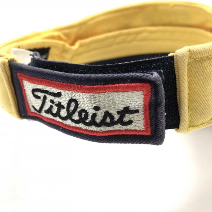 Titleist（タイトリスト） サンバイザー イエロー×ネイビー フット