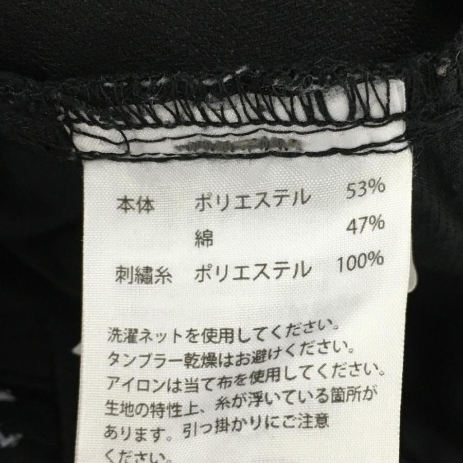OAKLEY（オークリー） パンツ 黒×白 ペイント柄刺しゅう 立体裁断