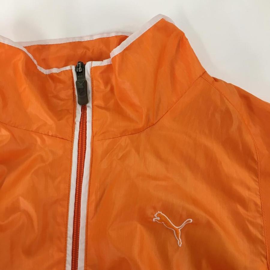 PUMA（プーマ） 【超美品】プーマ ジャケット オレンジ×白 裏メッシュ