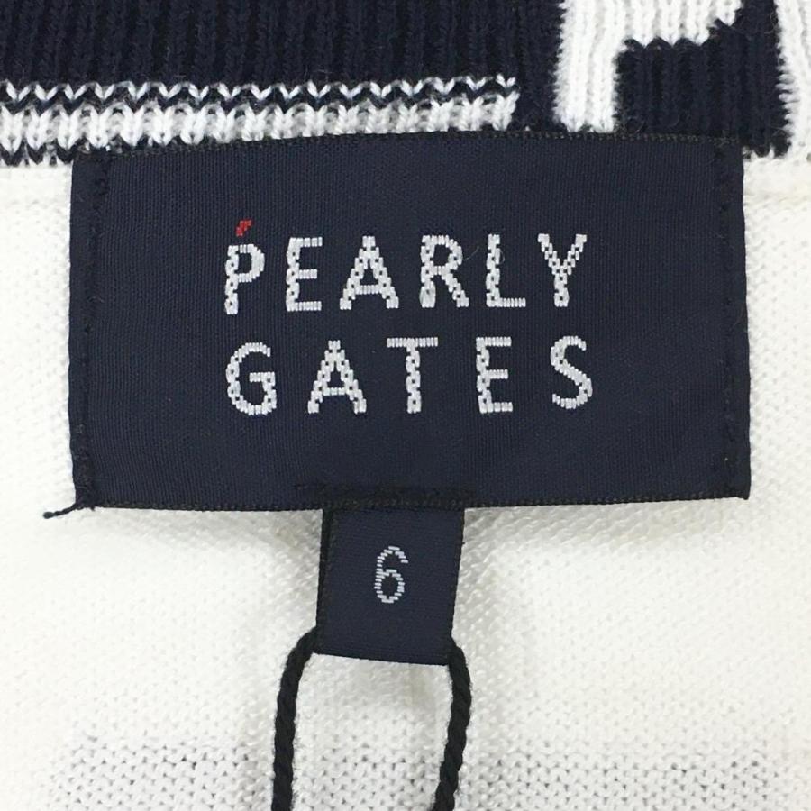 PEARLY GATES パーリーゲイツ　ニット　セーター　白黒　サイズ6 PEARLY GATES（パーリーゲイツ） 【新品】パーリーゲイツ セーター 白