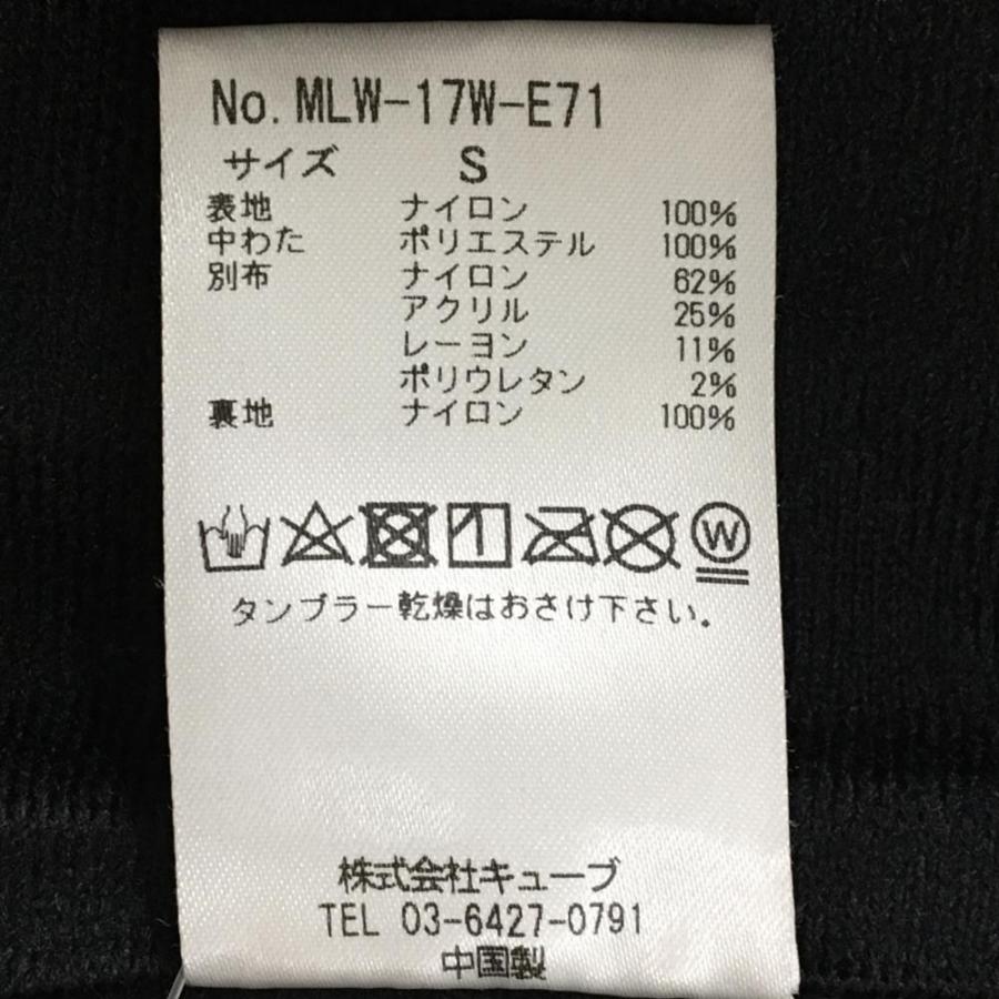 【美品】マークアンドロナ 中綿スカート 黒×ブラウン スカル×星柄キルティング 裏微起毛 レディース S ゴルフウェア MARK＆LONA MARK&LONA（マークアンドロナ） 【美品】マークアンドロナ 中綿
